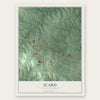 Icard, North Carolina map print, the full design
