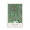 Map of Jonesville, North Carolina, 12 x 18 inch unframed archival matte print