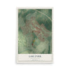Map of Lake Park, North Carolina, 12 x 18 inch unframed archival matte print