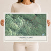 Map of Laurel Park, North Carolina, 12 x 18 inch unframed archival matte print
