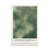 Map of Lewiston Woodville, North Carolina, 12 x 18 inch unframed archival matte print