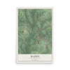 Map of Maiden, North Carolina, 12 x 18 inch unframed archival matte print