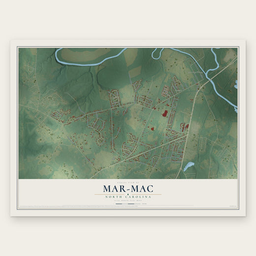 Mar-Mac, North Carolina map print, the full design