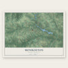 Monroeton, North Carolina map print, the full design