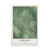 Map of Mooresboro, North Carolina, 12 x 18 inch unframed archival matte print
