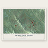 Mountain Home, North Carolina map print, the full design