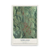 Map of Newland, North Carolina, 12 x 18 inch unframed archival matte print