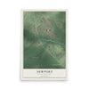Map of Newport, North Carolina, 12 x 18 inch unframed archival matte print