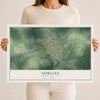 Map of Norlina, North Carolina, 12 x 18 inch unframed archival matte print