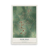 Map of Pink Hill, North Carolina, 12 x 18 inch unframed archival matte print