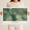 Map of Princeton, North Carolina, 12 x 18 inch unframed archival matte print