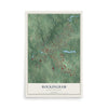 Map of Rockingham, North Carolina, 12 x 18 inch unframed archival matte print