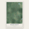 Rocky Point, North Carolina map print, the full design