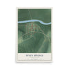 Map of Seven Springs, North Carolina, 12 x 18 inch unframed archival matte print
