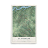 Map of St. Stephens, North Carolina, 12 x 18 inch unframed archival matte print