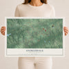 Map of Stokesdale, North Carolina, 12 x 18 inch unframed archival matte print