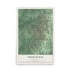 Map of Thomasville, North Carolina, 12 x 18 inch unframed archival matte print