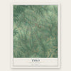 Tyro, North Carolina map print, the full design