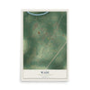 Map of Wade, North Carolina, 12 x 18 inch unframed archival matte print