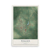 Map of Wallace, North Carolina, 12 x 18 inch unframed archival matte print