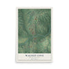 Map of Walnut Cove, North Carolina, 12 x 18 inch unframed archival matte print