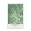 Map of Wentworth, North Carolina, 12 x 18 inch unframed archival matte print