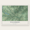 Williamsburg, North Carolina map print, the full design