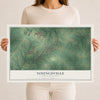 Map of Youngsville, North Carolina, 12 x 18 inch unframed archival matte print