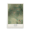 Map of Adams, North Dakota, 12 x 18 inch unframed archival matte print