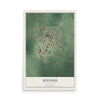 Map of Binford, North Dakota, 12 x 18 inch unframed archival matte print