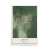 Map of Bowdon, North Dakota, 12 x 18 inch unframed archival matte print