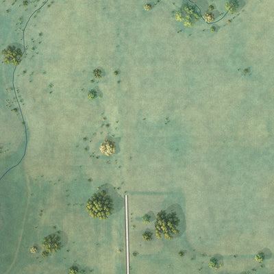 Second close-up of the map of Brinsmade, North Dakota print showing more streets and buildings
