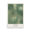 Map of Bucyrus, North Dakota, 12 x 18 inch unframed archival matte print