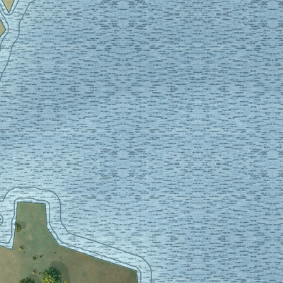 Close-up of the map of Churchs Ferry, North Dakota print showing street and building detail