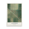 Map of Coleharbor, North Dakota, 12 x 18 inch unframed archival matte print