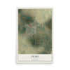 Map of Crary, North Dakota, 12 x 18 inch unframed archival matte print