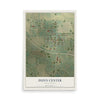 Map of Dunn Center, North Dakota, 12 x 18 inch unframed archival matte print