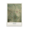 Map of Epping, North Dakota, 12 x 18 inch unframed archival matte print
