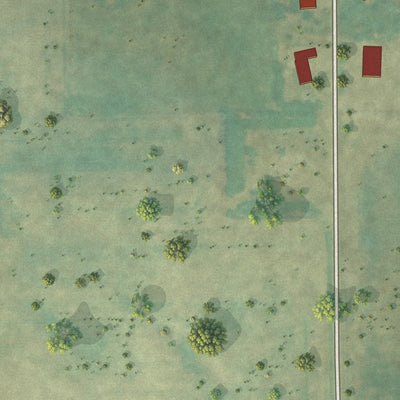 Second close-up of the map of Fullerton, North Dakota print showing more streets and buildings