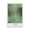 Map of Gardena, North Dakota, 12 x 18 inch unframed archival matte print