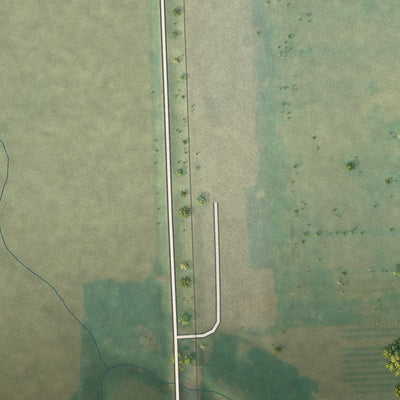 Second close-up of the map of Gilby, North Dakota print showing more streets and buildings