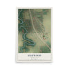 Map of Harwood, North Dakota, 12 x 18 inch unframed archival matte print