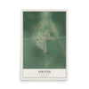Map of Inkster, North Dakota, 12 x 18 inch unframed archival matte print