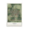 Map of Lakota, North Dakota, 12 x 18 inch unframed archival matte print