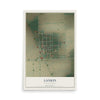 Map of Lankin, North Dakota, 12 x 18 inch unframed archival matte print