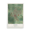Map of Linton, North Dakota, 12 x 18 inch unframed archival matte print