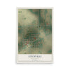 Map of Litchville, North Dakota, 12 x 18 inch unframed archival matte print