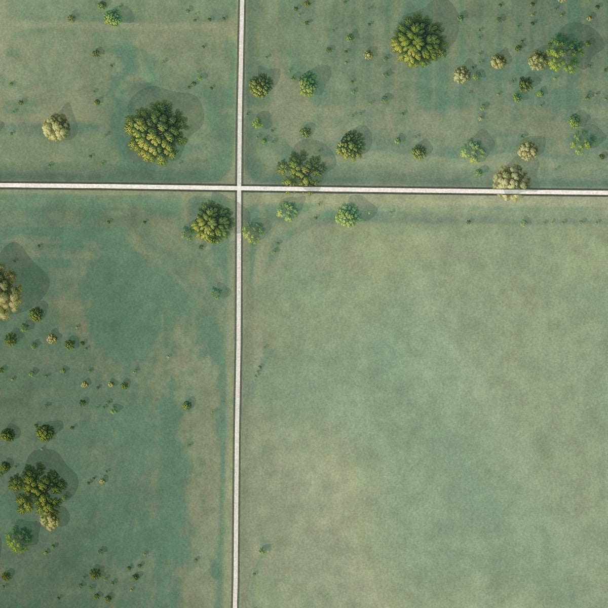 Second close-up of the map of Loraine, North Dakota print showing more streets and buildings