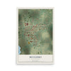 Map of McClusky, North Dakota, 12 x 18 inch unframed archival matte print