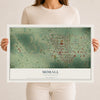Map of Mohall, North Dakota, 12 x 18 inch unframed archival matte print